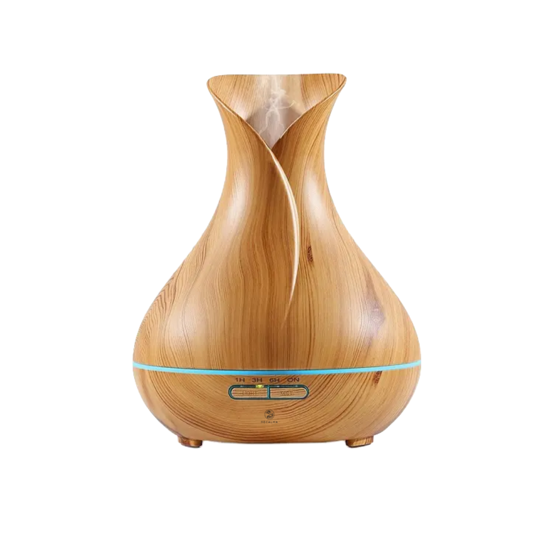 Recalma Aroma Diffuser 550 ML Incl. Bluetooth Speaker Lichtbruin