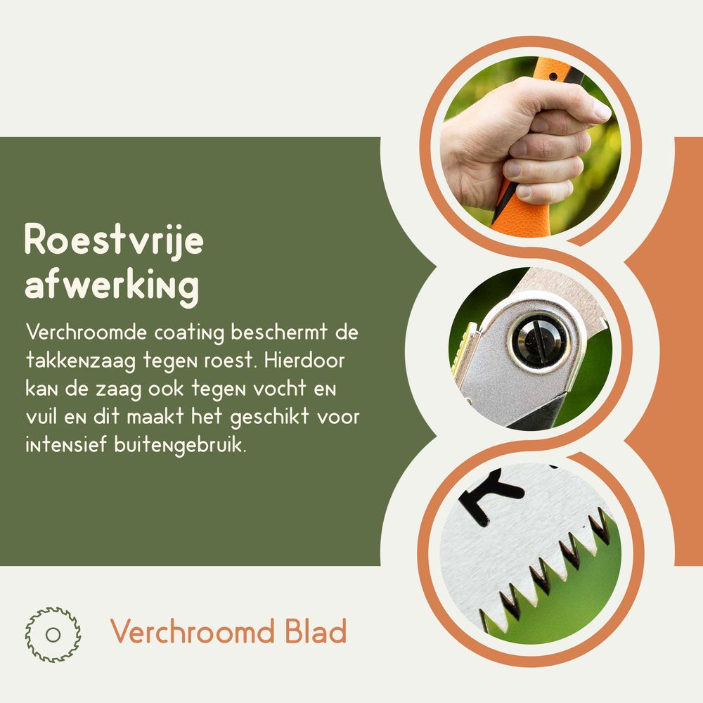 Roestvrijstalen takkenzaag