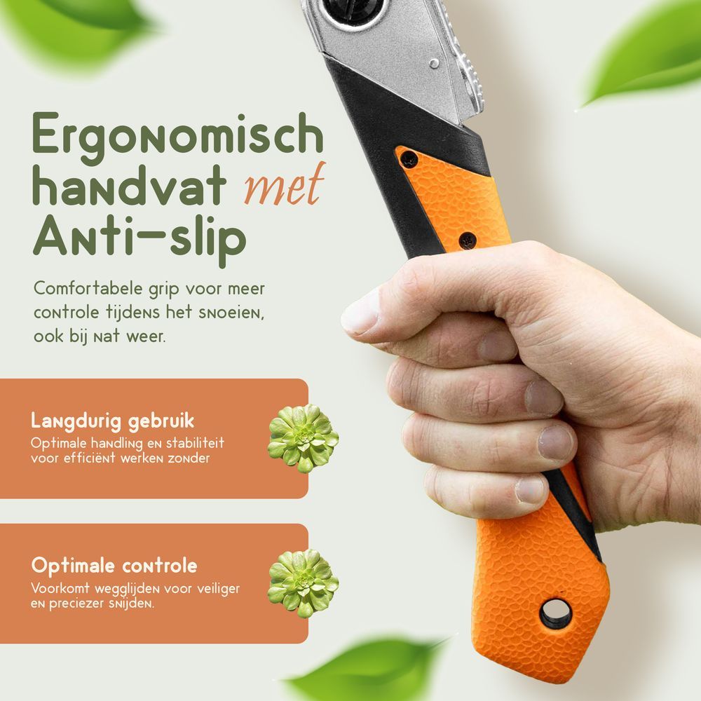 Takkenzaag met ergonomische grip