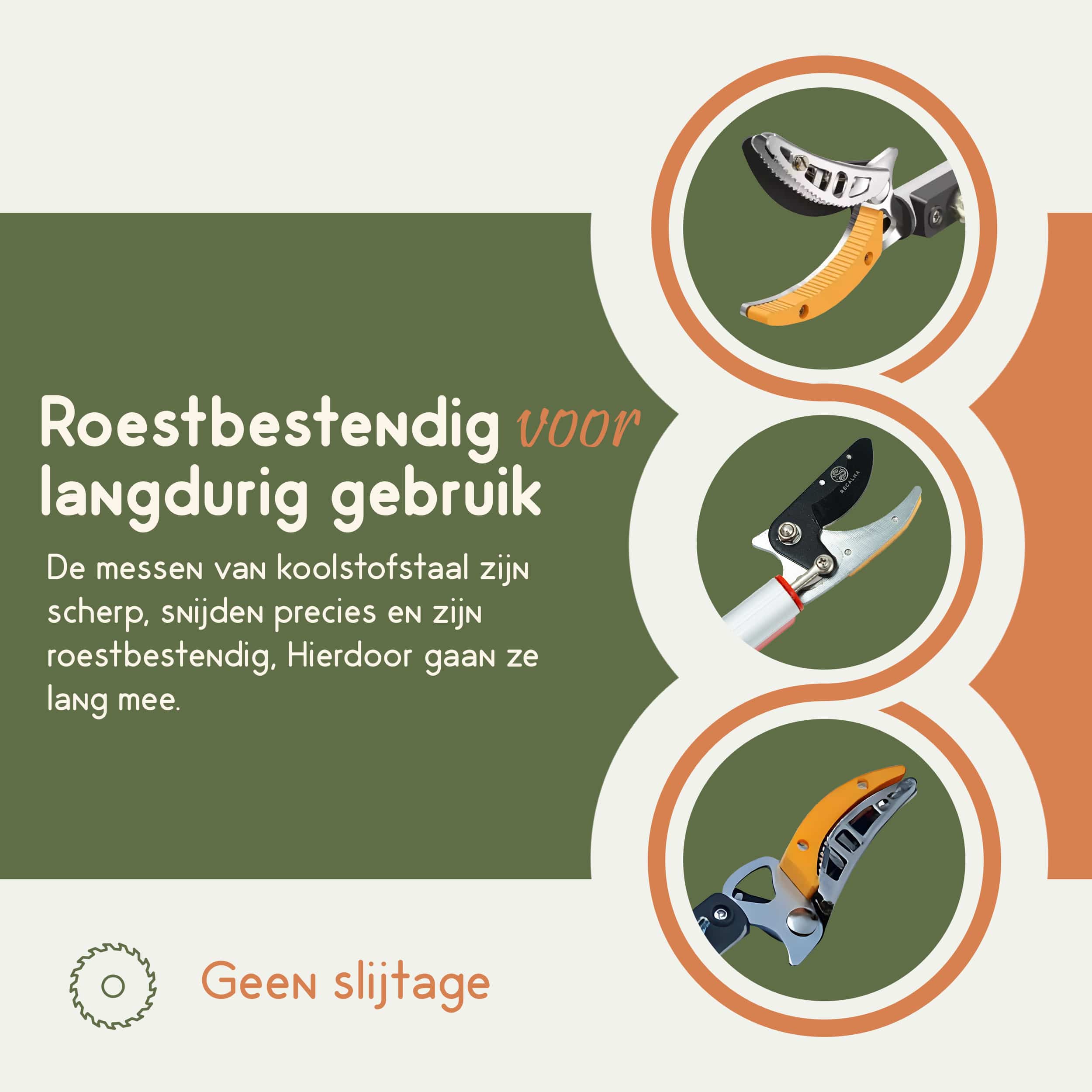Roestbestendige takkenschaar