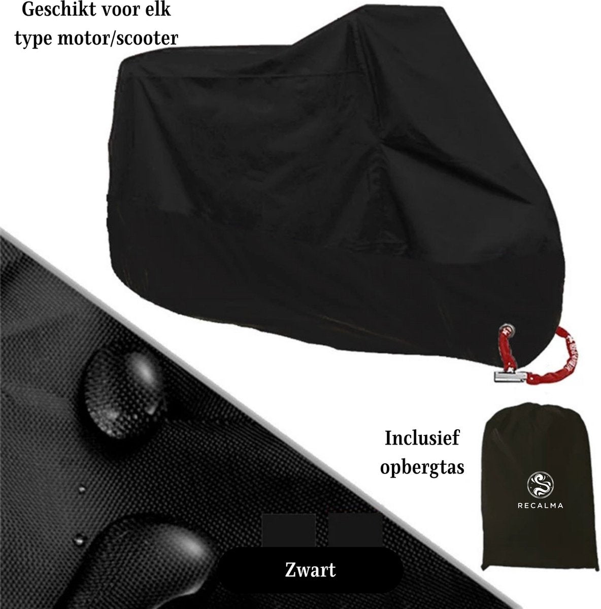 Recalma winterhoes voor scooter en motor