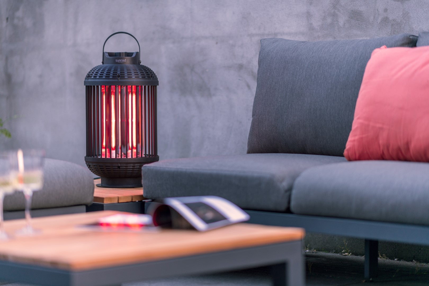 Sunred Heater Indox  - Krachtige tafelheater – 1200 Watt
