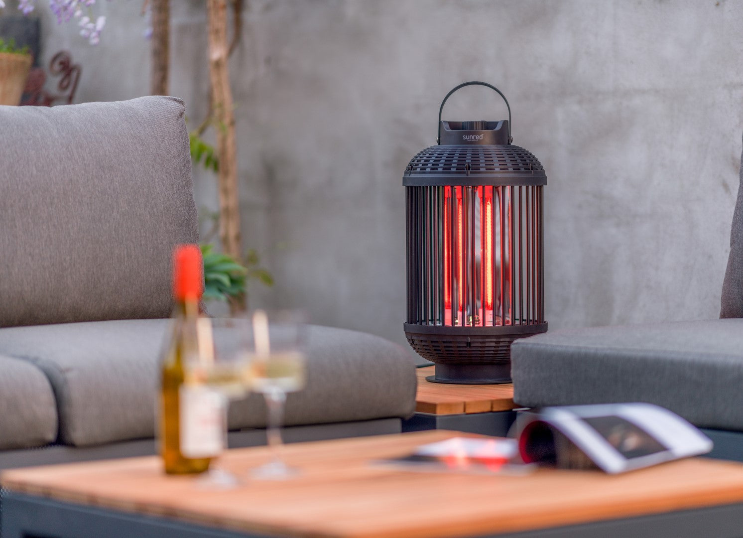 Sunred Heater Indox  - Krachtige tafelheater – 1200 Watt