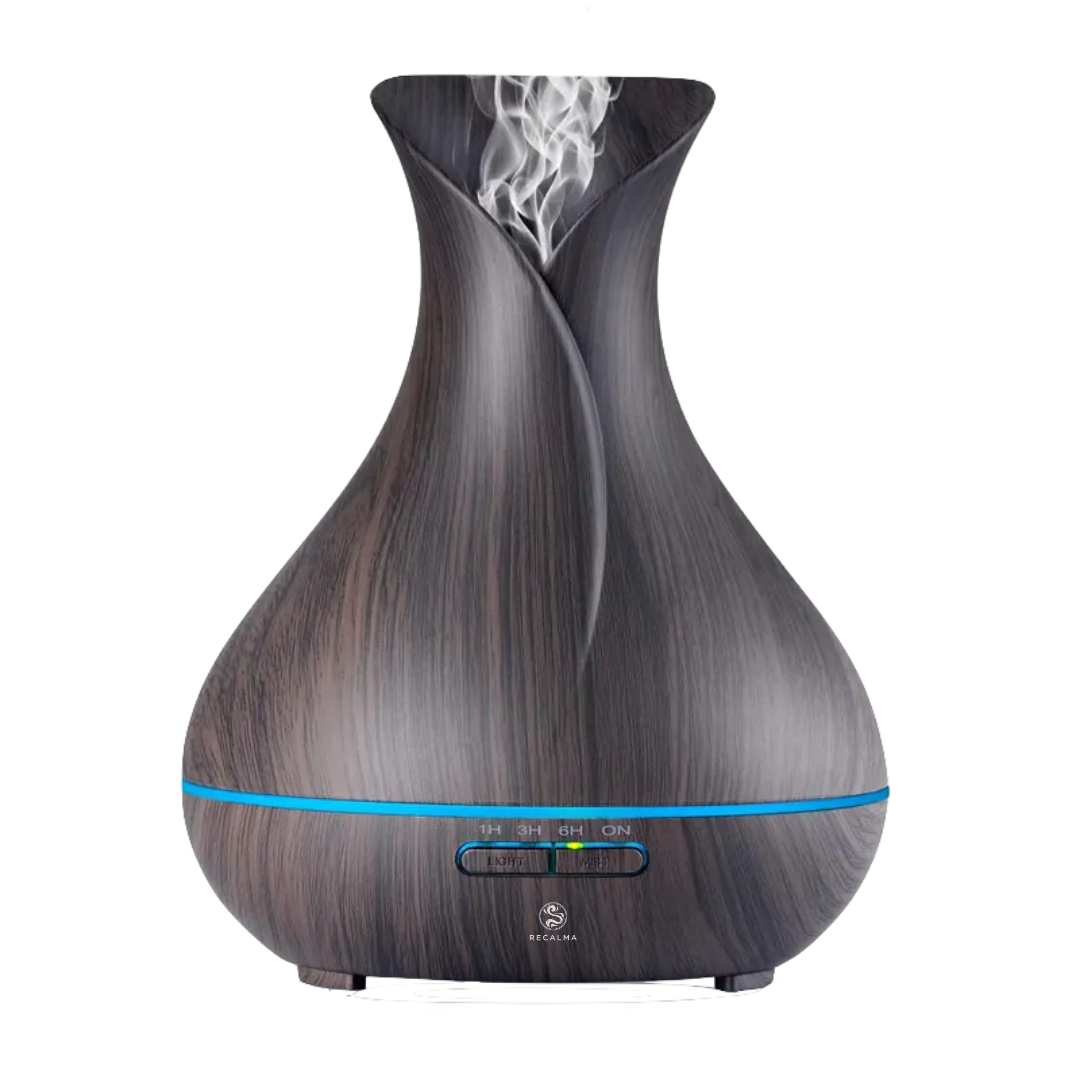 Recalma Aroma Diffuser 550 ML Incl. Bluetooth Speaker Donkerbruin