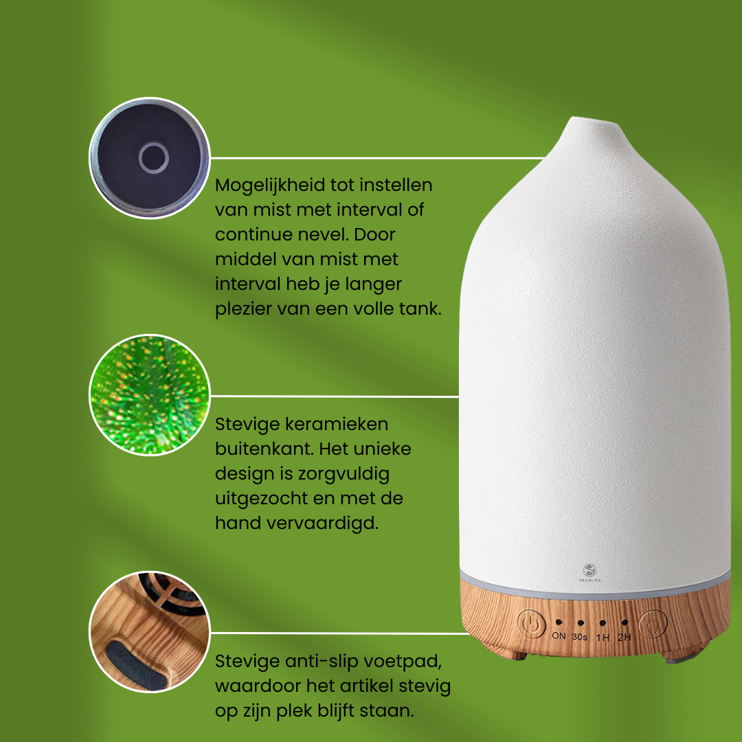 Recalma Witte Aroma Diffuser Keramiek