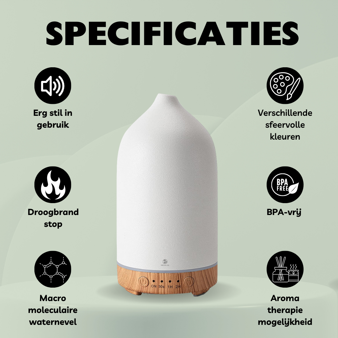 Recalma Witte Aroma Diffuser Keramiek