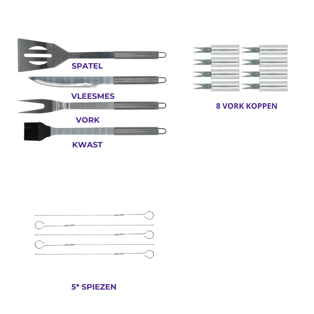 Recalma 18-delige Barbecue Set