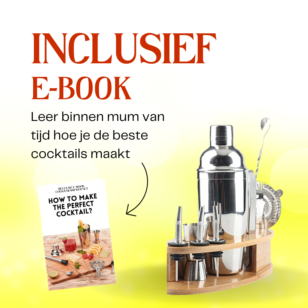 Recalma 12-delig Cocktailset met Bamboe Standaard