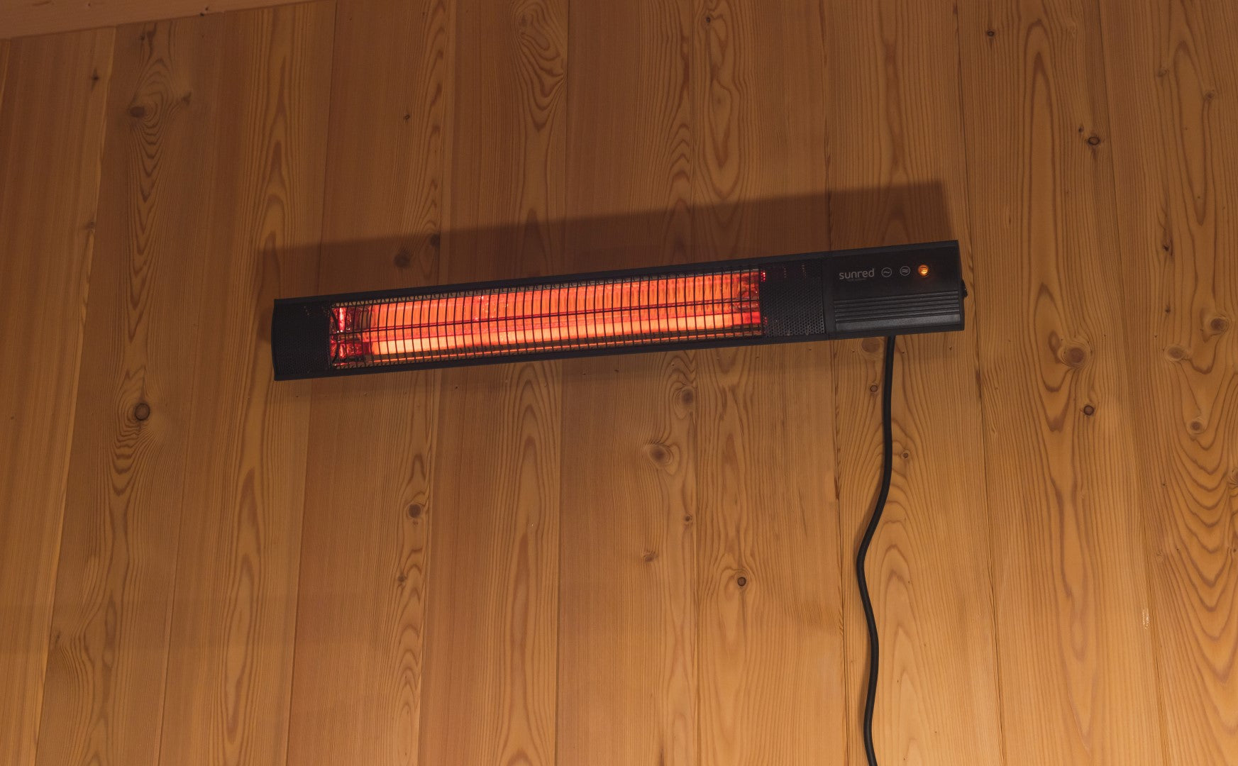 Sunred Terrasverwarmer Dark Wand Black 1500W