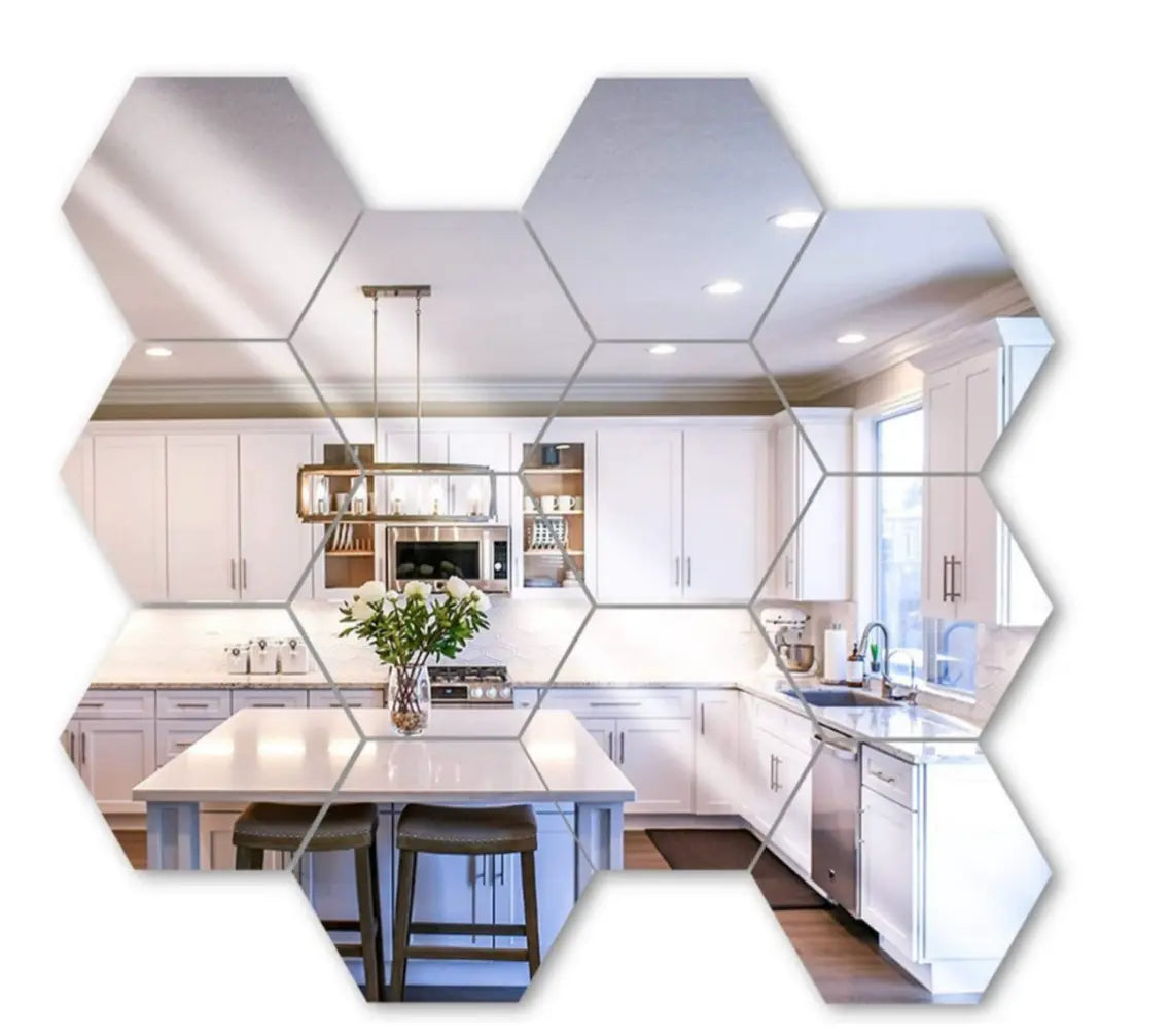 Recalma Hexagon Wandspiegel | 184 x 160 x 92 mm