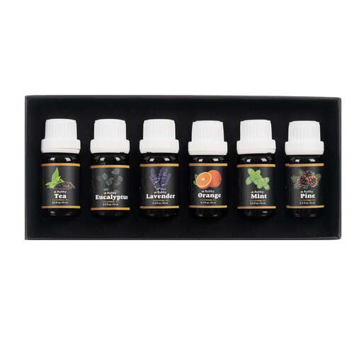 Etherische oliën set 6 stuks van elk 10 ml