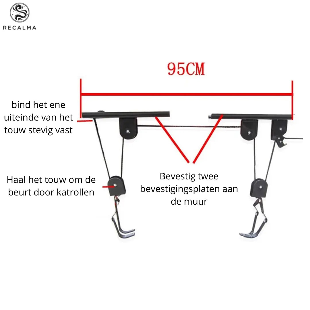 elektrische fiets ophangen